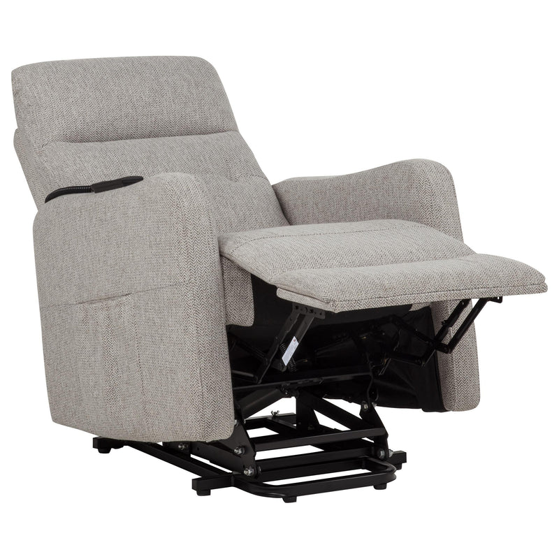 Dayes Upholstered Power Lift Recliner Chair Taupe - 600131P