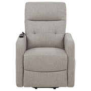 Dayes Upholstered Power Lift Recliner Chair Taupe - 600131P