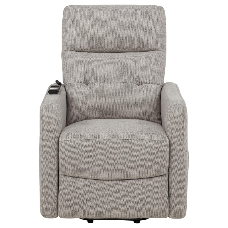 Dayes Upholstered Power Lift Recliner Chair Taupe - 600131P