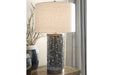Dayo Gray/Gold Finish Table Lamp - Gate FurnitureTable Lamp