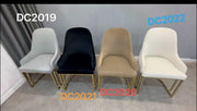 DC2021 Black and gold color dining chair - 210000007928