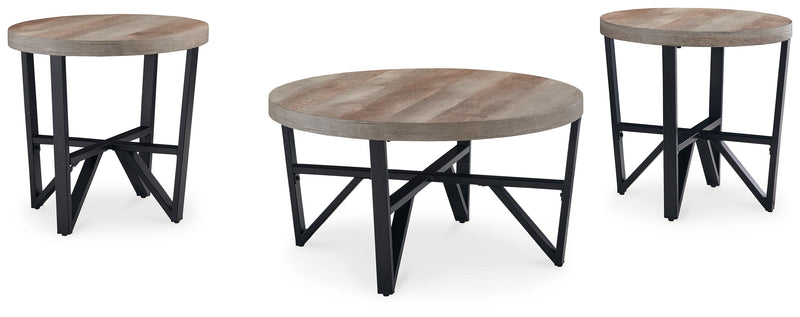 Deanlee Table (Set of 3) - Lara FurnitureOccasional Table Set