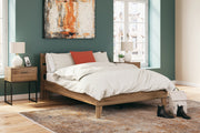 Deanlow Full Panel Headboard with Dresser, Chest and 2 Nightstands in Honey - PKG017180