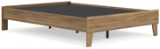 Deanlow Full Platform Bed with Dresser and Chest in Honey - PKG017196