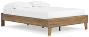 Deanlow Full Platform Bed with Dresser and Nightstand in Honey - PKG017195