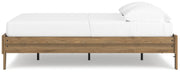 Deanlow Full Platform Bed with Dresser and Nightstand in Honey - PKG017195