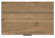 Deanlow Full Platform Bed with Dresser, Chest and Nightstand in Honey - PKG017197