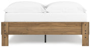 Deanlow Full Platform Bed with Dresser, Chest and Nightstand in Honey - PKG017197