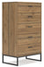 Deanlow Honey Youth Bookcase Storage Bedroom Set - Gate FurnitureYouth Bedroom Set