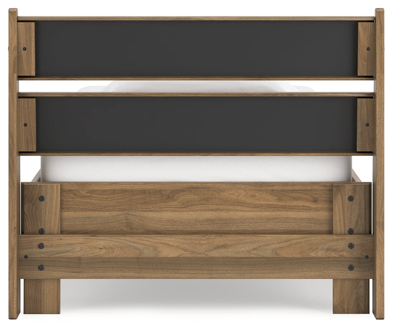 Deanlow Twin Panel Headboard with Dresser, Chest and 2 Nightstands in Honey - PKG017173