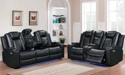 Dearborn Black Sofa & Loveseat - DEARBORN-BK-SLS