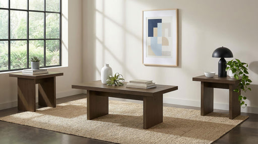 Decker 3-piece Coffee and End Table Set Walnut - 706488-S3