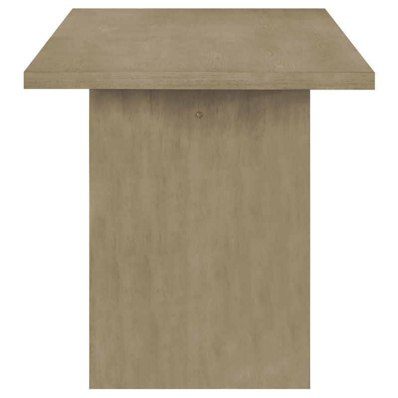 Decker 7-piece 70-inch Rectangular Counter Height Dining Set Black and Natural Oak - 193958NAT-S7C