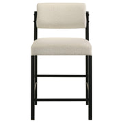 Decker 7-piece 70-inch Rectangular Counter Height Dining Set Cream and Black - 193958BLK-S7B