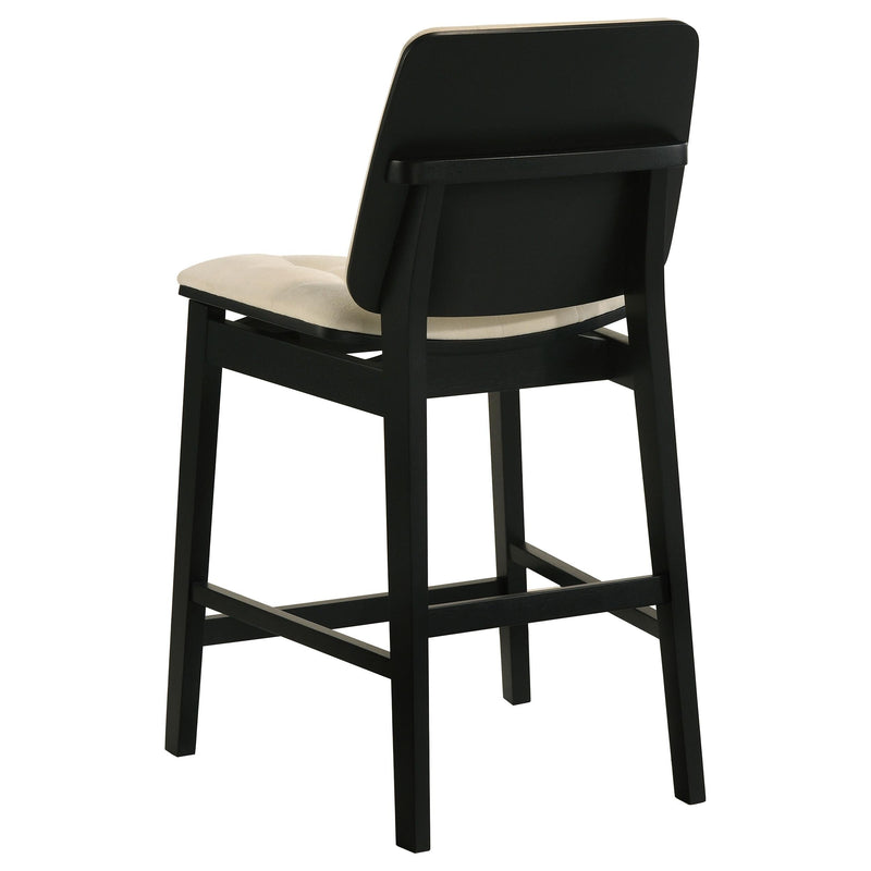 Decker 7-piece 70-inch Rectangular Counter Height Dining Set Cream and Black - 193958BLK-S7D