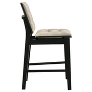 Decker 7-piece 70-inch Rectangular Counter Height Dining Set Cream and Black - 193958BLK-S7D