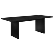 Decker 7-piece 82-inch Rectangular Dining Set Cream and Black - 193951BLK-S7D