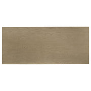 Decker 7-piece 82-inch Rectangular Dining Set Cream and Natural Oak - 193951NAT-S7D