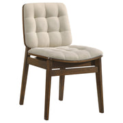 Decker 7-piece 82-inch Rectangular Dining Set Cream and Walnut - 193951WAL-S7D