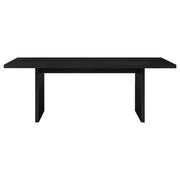 Decker 7-piece 82-inch Rectangular Dining Set Grey and Black - 193951BLK-S7E