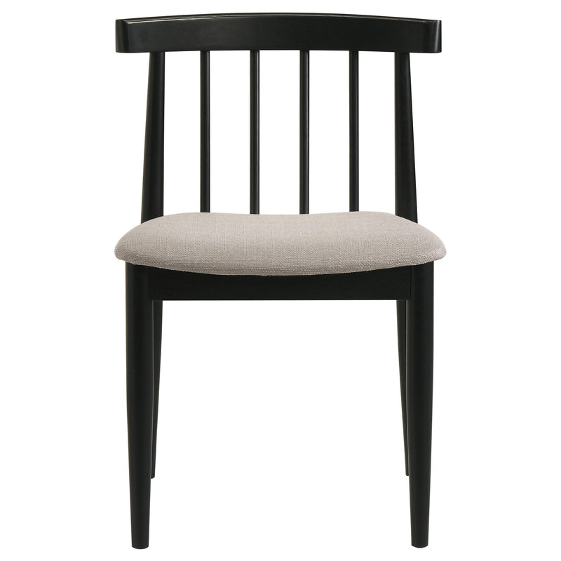 Decker 7-piece 82-inch Rectangular Dining Set Wheat and Black - 193951BLK-S7A