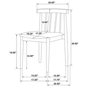 Decker 7-piece 82-inch Rectangular Dining Set Wheat and Walnut - 193951WAL-S7A