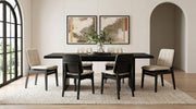 Decker 82-inch Rectangular Wood Dining Table Black - 193951BLK