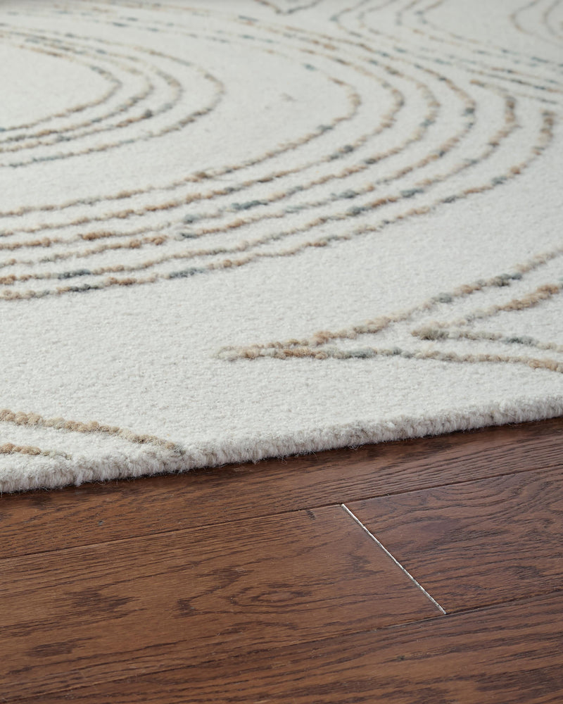 Deenbury Ivory/Green/Brown 5' x 7' Area Rug - R407862