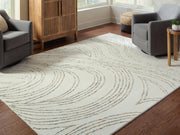 Deenbury Ivory/Green/Brown 7'8" x 10' Area Rug - R407861