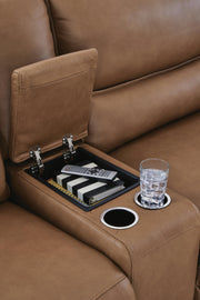 DeepWakes Caramel 6-Piece Power Reclining Sectional with Chaise - PCU62606S19