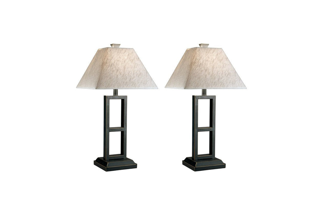 Deidra Black Table Lamp (Set of 2) - Gate FurnitureTable Lamp Pair
