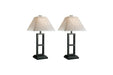 Deidra Black Table Lamp (Set of 2) - Gate FurnitureTable Lamp Pair