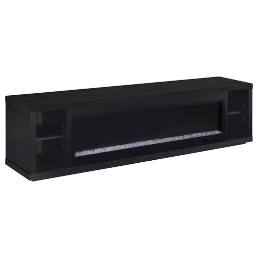 Deiter 79-inch TV Stand Fireplace Media Console Black - 722833