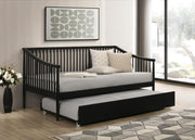 Delgado Windsor Twin Wood Daybed with Trundle Black - 310027