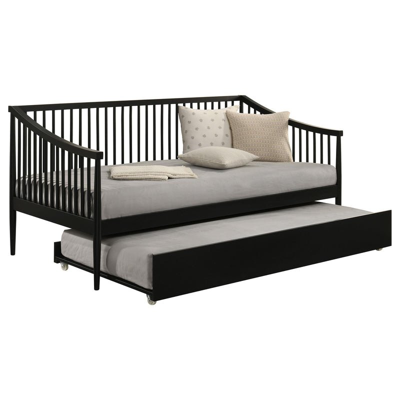 Delgado Windsor Twin Wood Daybed with Trundle Black - 310027