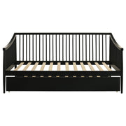 Delgado Windsor Twin Wood Daybed with Trundle Black - 310027