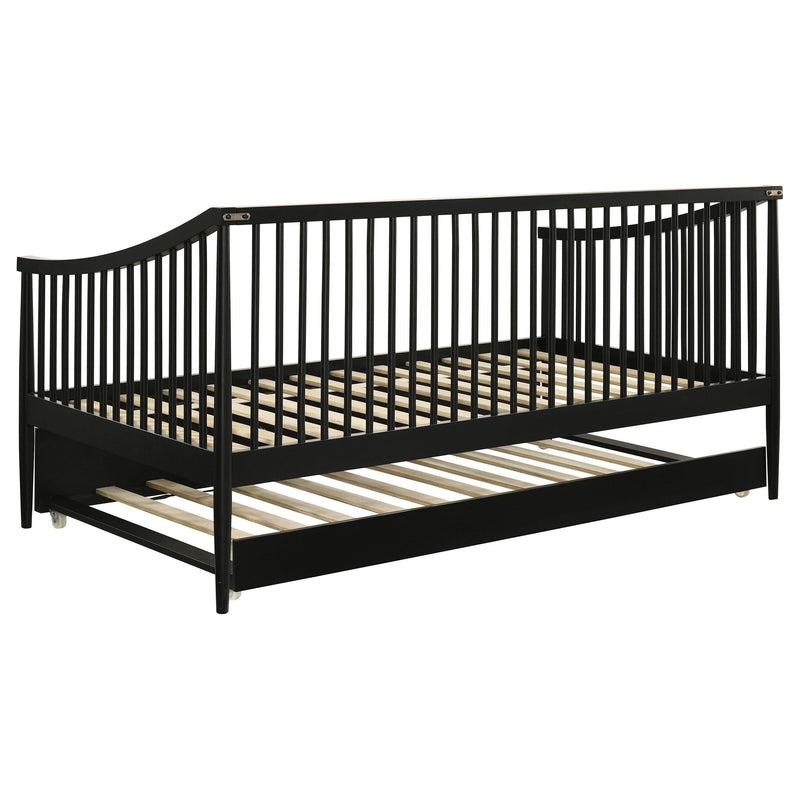 Delgado Windsor Twin Wood Daybed with Trundle Black - 310027