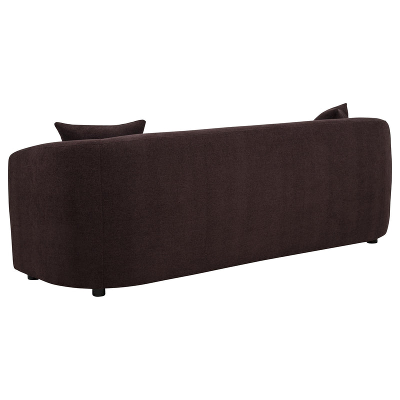 Delroy 2-Piece Stationary Sofa Set Aubergine Polyester Upholstery - 511261-S2