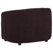 Delroy Stationary Accent Chair Aubergine Polyester Upholstery - 511263