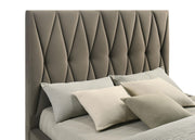 Delsea Upholstered Queen Panel Platform Bed Light Brown - 315975Q