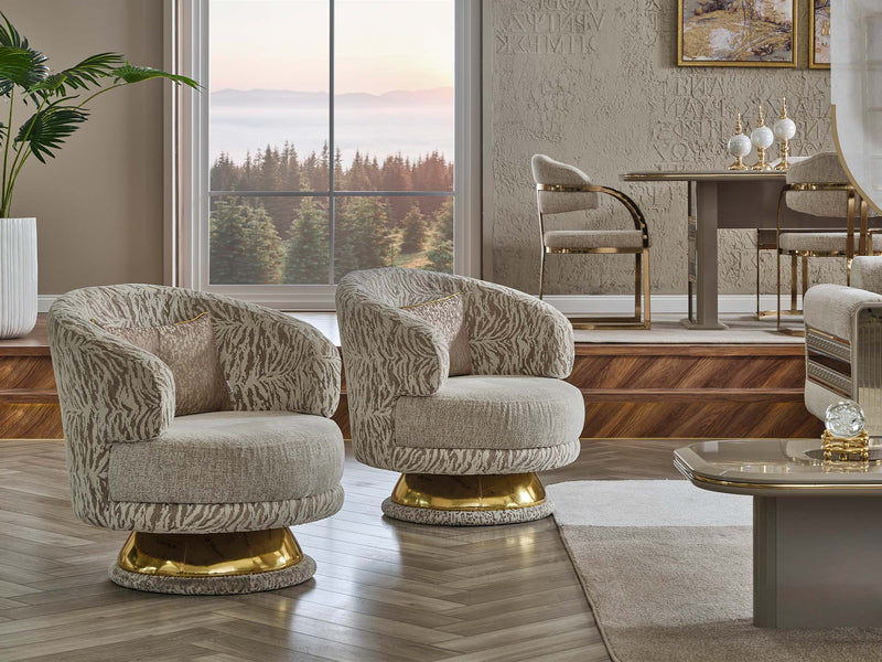 Delux Chair Cream in Cream - 101-DEL-DEL01-B