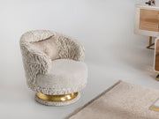 Delux Chair Cream in Cream - 101-DEL-DEL01-B