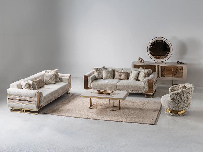 Delux Chair Cream in Cream - 101-DEL-DEL01-B