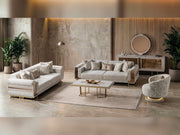 Delux Chair Cream in Cream - 101-DEL-DEL01-B