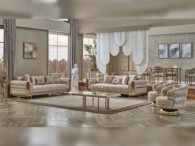 Delux Chair Cream in Cream - 101-DEL-DEL01-B