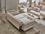 Delux Convertible Loveseat Cream in Cream - 101-DEL-DEL01-3