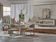 Delux Diningroom (Consol With Mirror & Dining Table & 6 Dining Chair) - 200-MAX-DEL-DT-6-SET