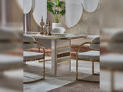 Delux Diningroom (Consol With Mirror & Dining Table & 6 Dining Chair) - 200-MAX-DEL-DT-6-SET
