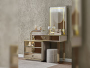 Delux Dresser With Mirror & Ottoman - 200-MAX-DEL-DR
