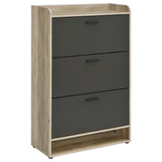 Denia 3-tier Engineered Wood Shoe Cabinet Grey - 950404